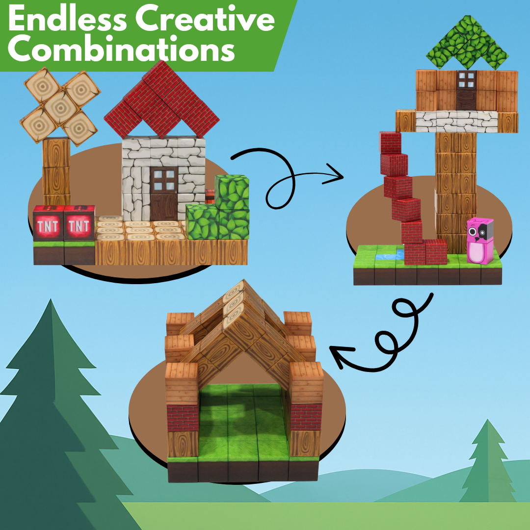 RawBuild-A-World Magnets