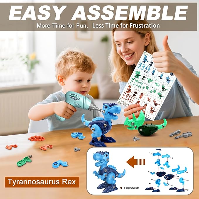 Rawblocks™ - Dinosaur STEM Toy Set for Kids
