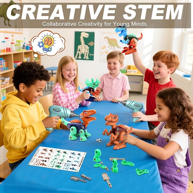 Rawblocks™ - Dinosaur STEM Toy Set for Kids