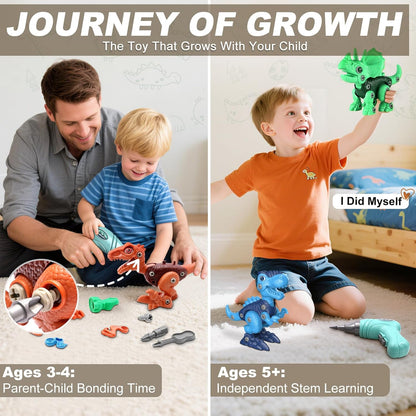 Rawblocks™ - Dinosaur STEM Toy Set for Kids