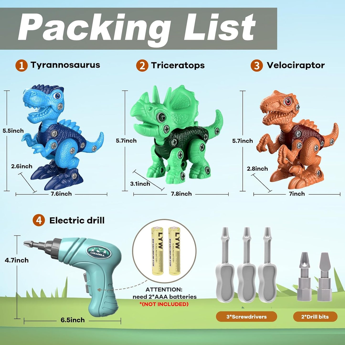 Rawblocks™ - Dinosaur STEM Toy Set for Kids
