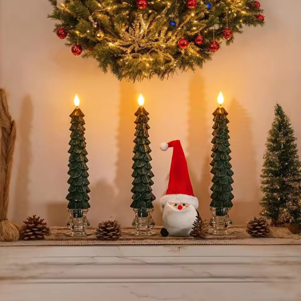 Snowy Glow Candles